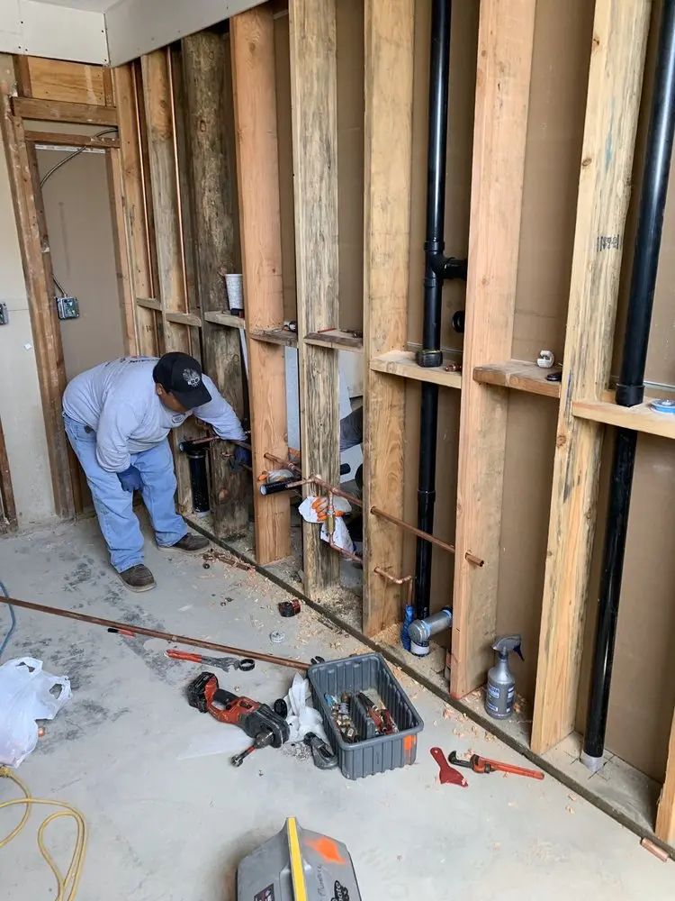 Commercial rough-in plumbing for Gas Line Repair in Mosquito Point